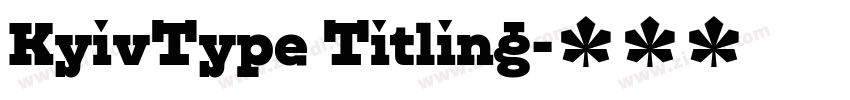 KyivType Titling字体转换